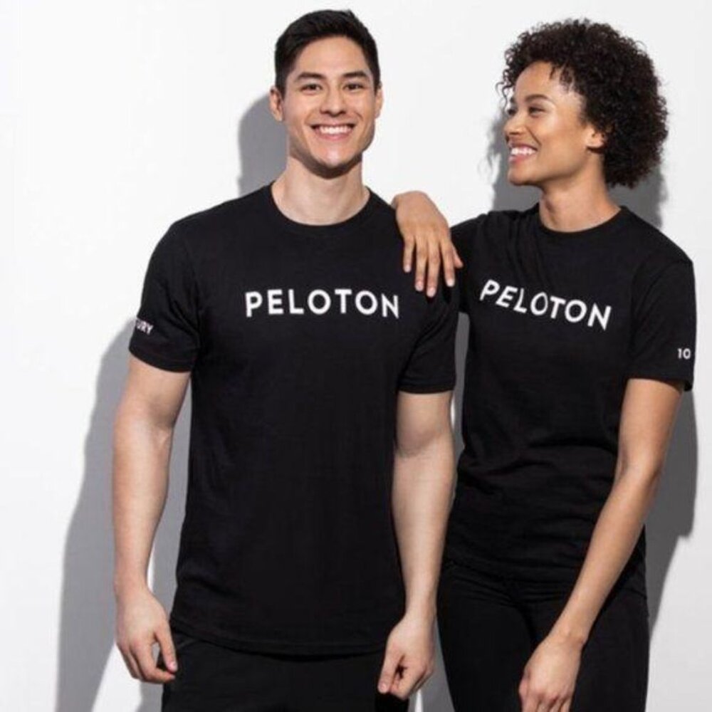 Peloton Shirt size Medium Bike Century T-Shirt Black Tee 100 Rides M